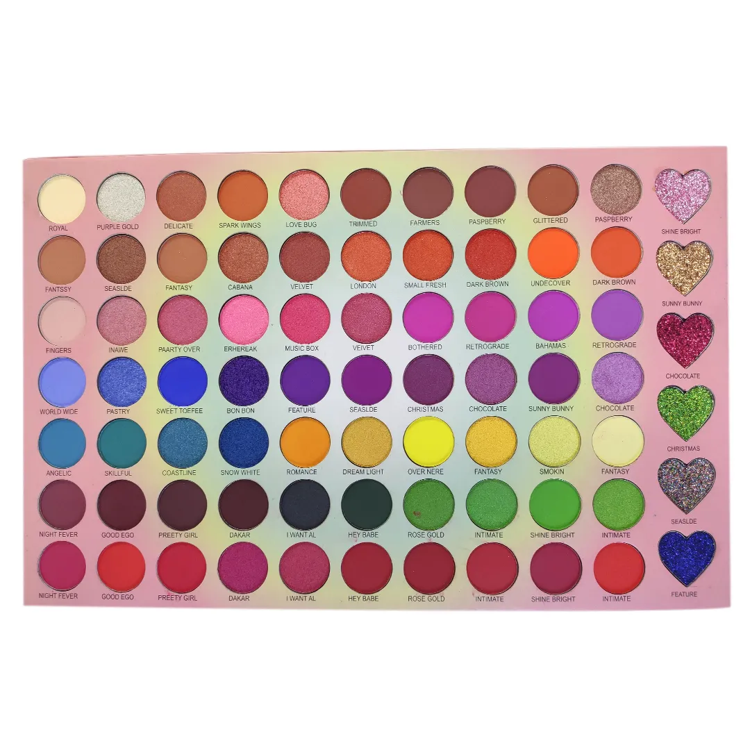 PALETA DE SOMBRAS  76 COLORES YACHAN BEAUTY