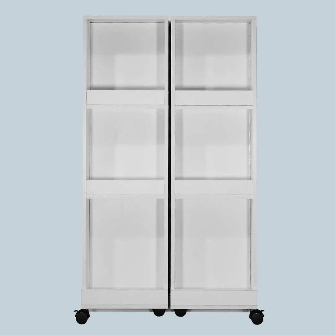 Mueble Versatile Pollux Estantería deslizable COLOR Blanco