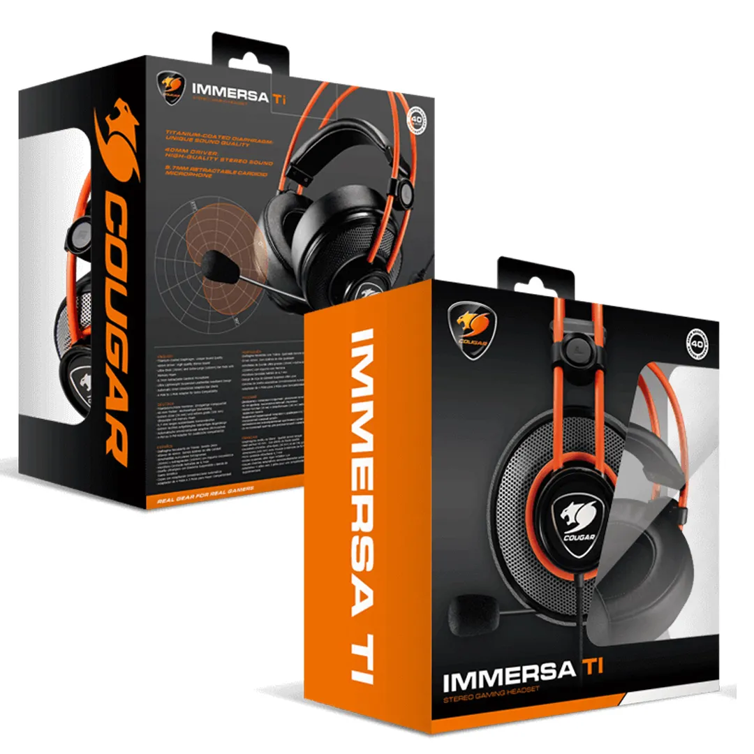 AUDíFONOS COUGAR IMMERSA TI STEREO GAMING HEADSET 3.5MM