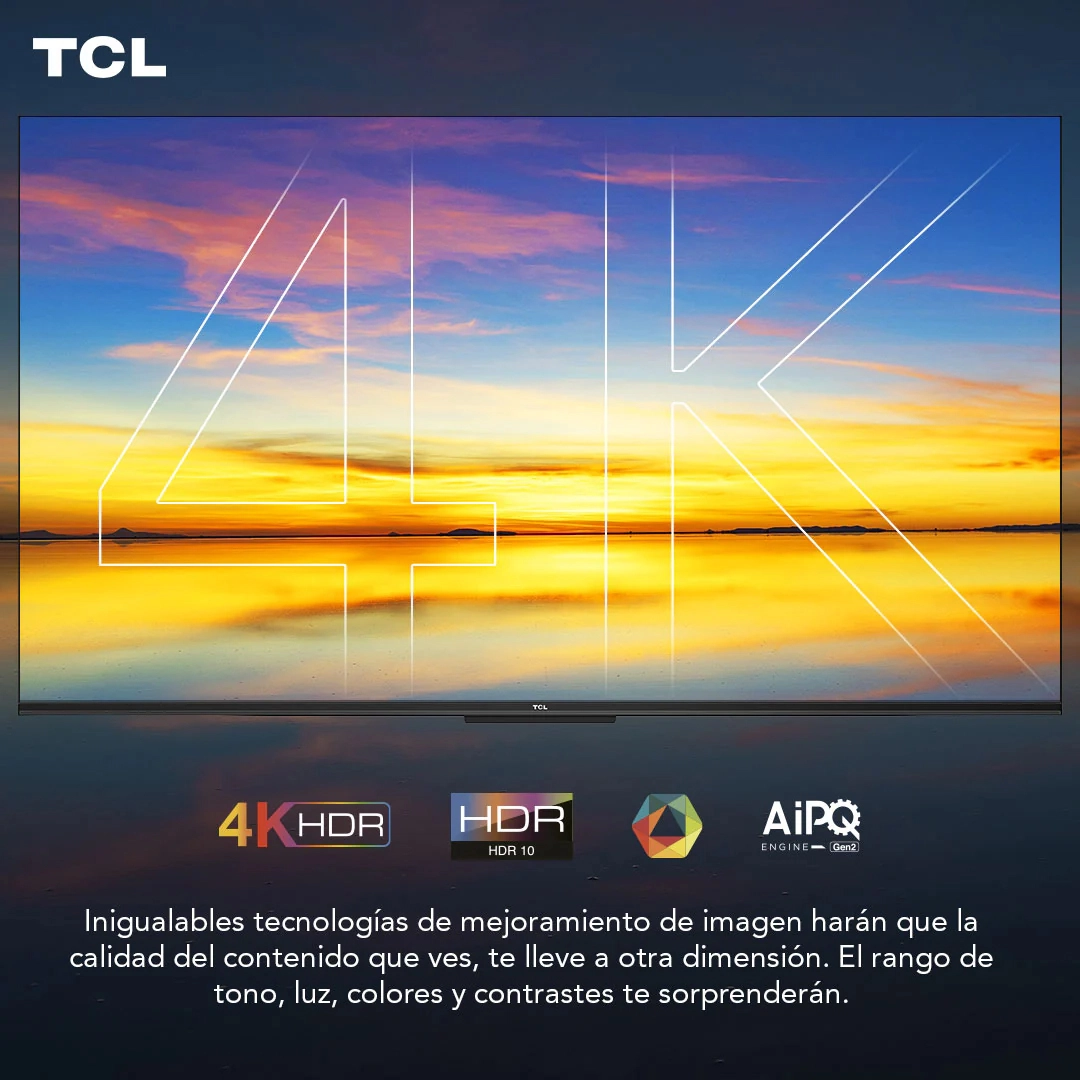 SMART TV TCL 43P635 43"; 4K UHD  LED  HDR 10  ANDROID GOOGLE TV