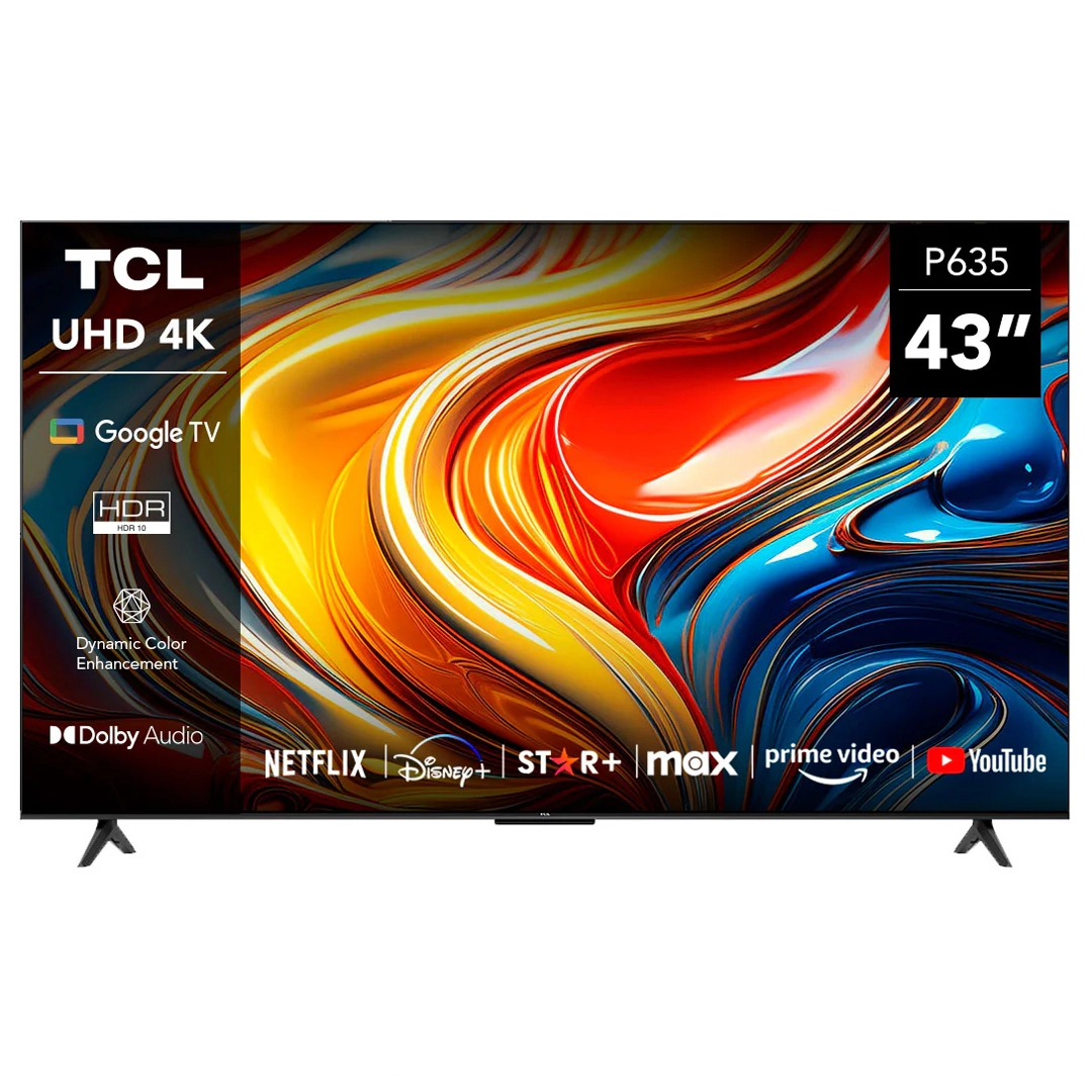 43P635 43"; 4k UHD  Led  HDR 10  Android Google TV COLOR Negro